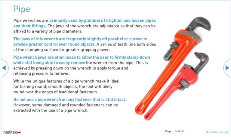 Hand tools training